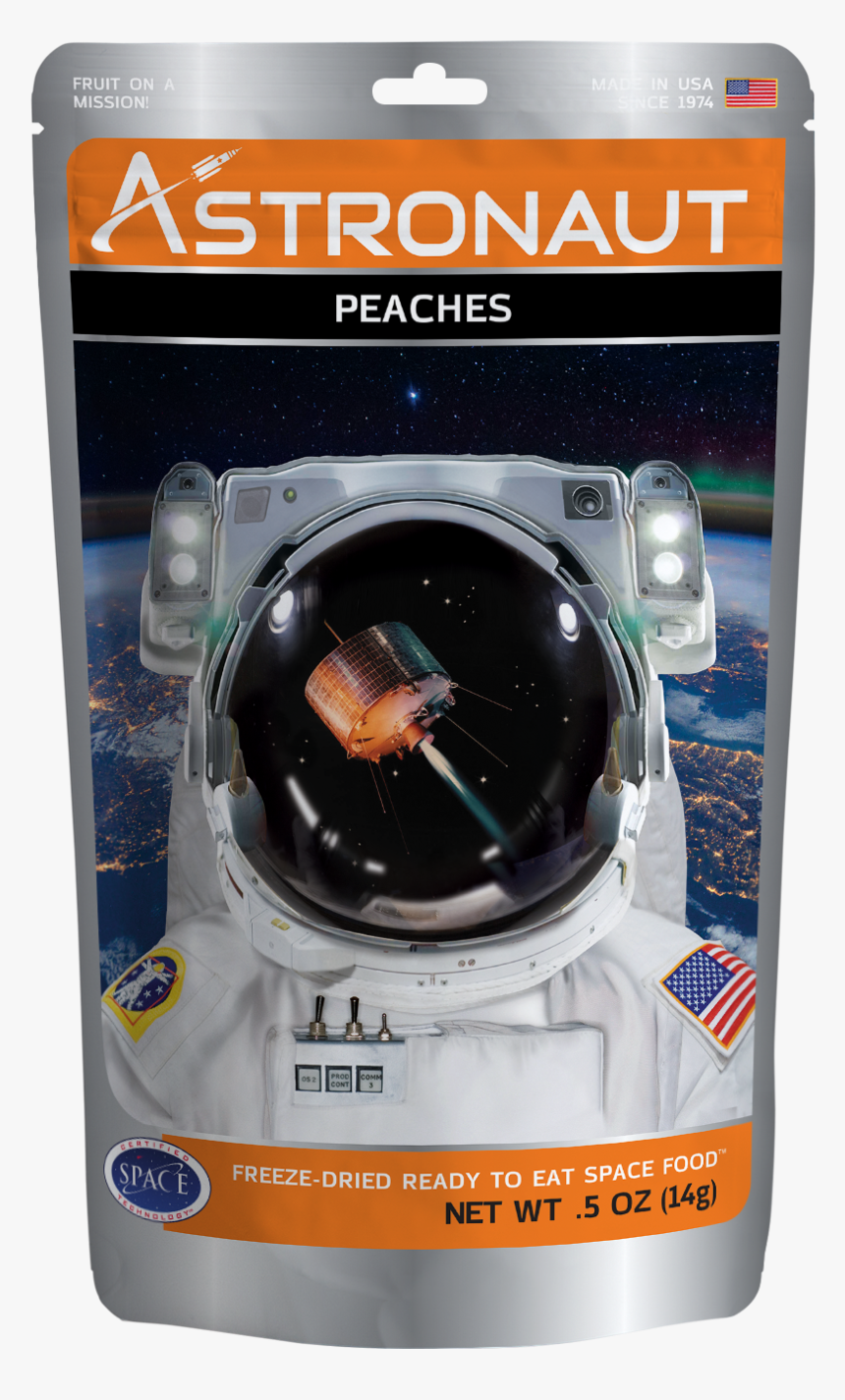 Astronaut Freeze Dried Fruit Peaches Front, HD Png Download