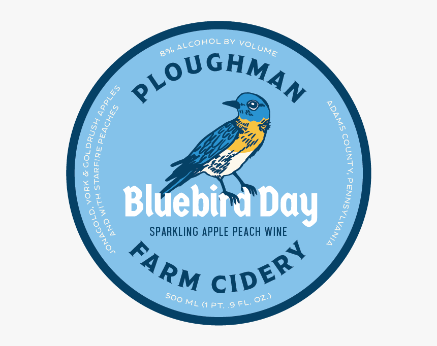 Ploughman Bluebird Day Label - Eastern Bluebird, HD Png Download