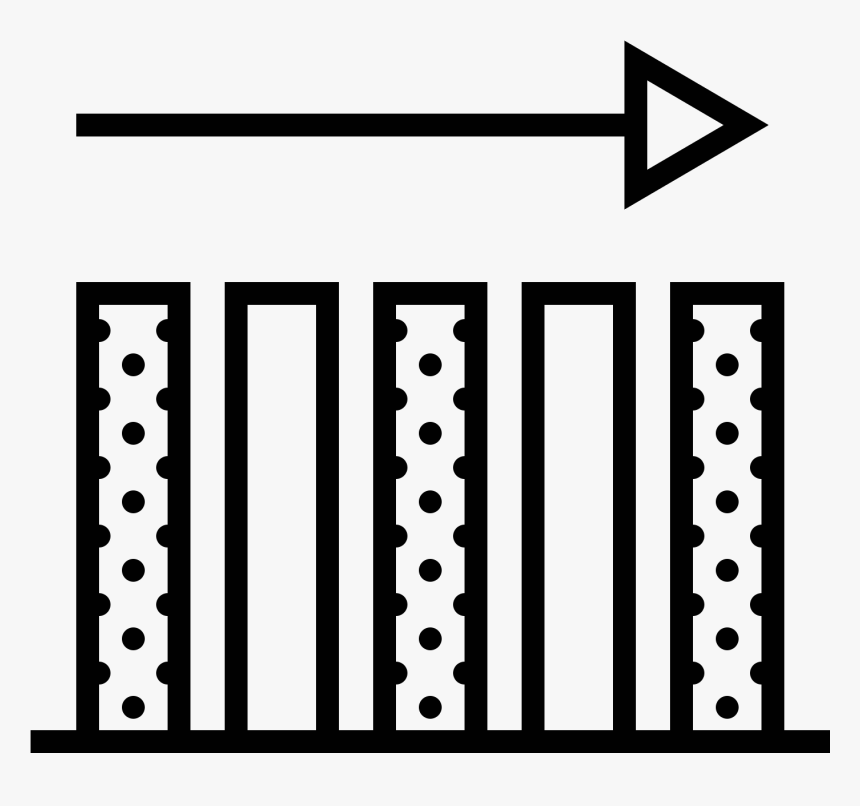 This Image Contains 9 Vertical Lines - Monochrome, HD Png Download