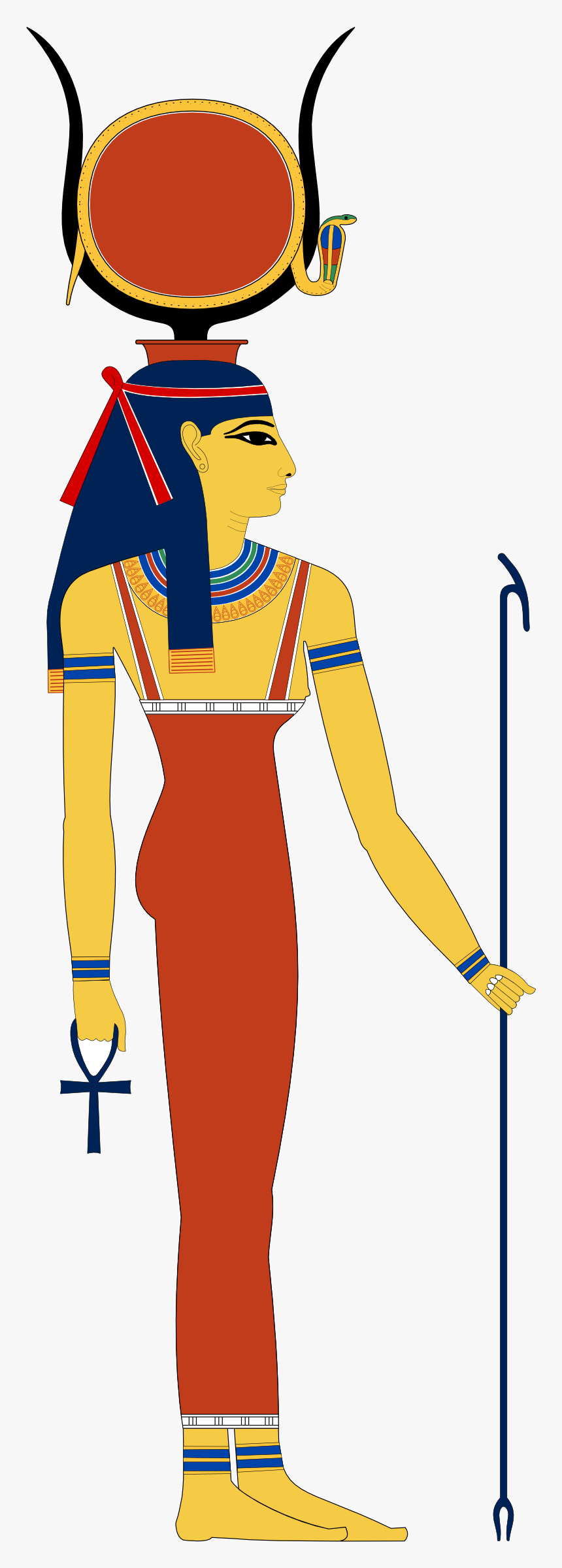 Egypt Hathor Svg - Ancient Egyptian Goddess Hathor, HD Png Download