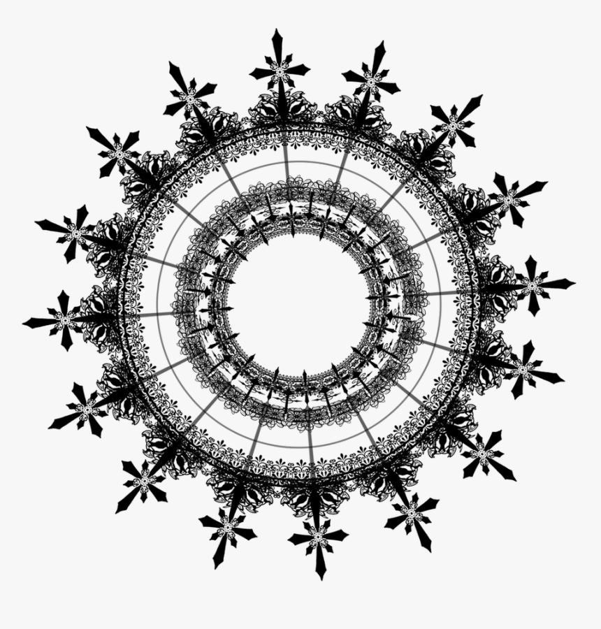 #gothic #neon #rainbow #lights #glow #lighteffect #frame - Free Circle Pattern, HD Png Download