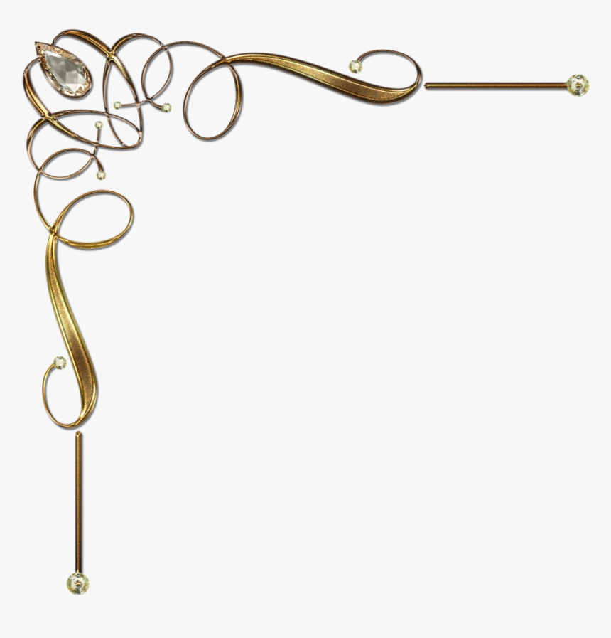 Page Corner Design Gold, HD Png Download