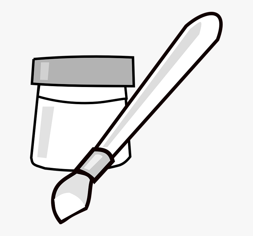 Red Paintbrush Clipart, HD Png Download