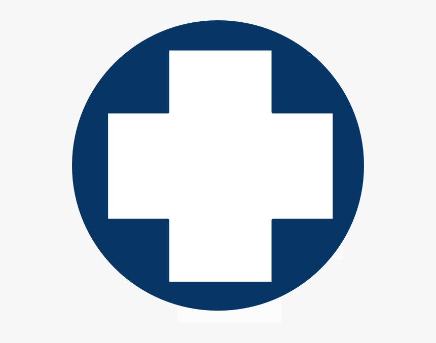 Dark Blue Cross Svg Clip Arts - Circle, HD Png Download
