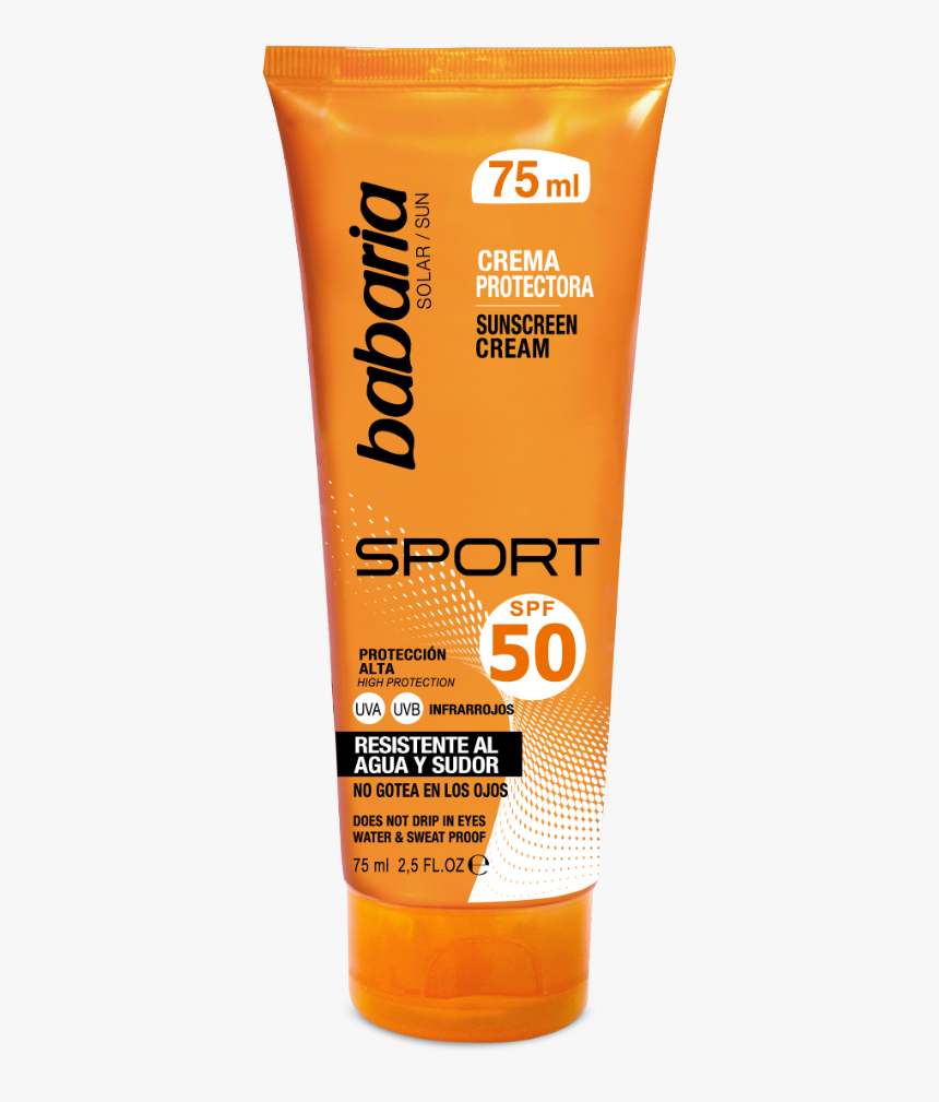 Crema Facial Solar Sport Spf 50 De Babaria - Sunscreen, HD Png Download