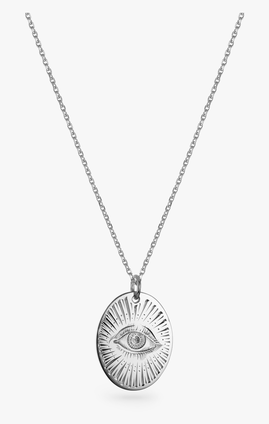 9ct White Gold Large Oval Pendant - Cartier, HD Png Download