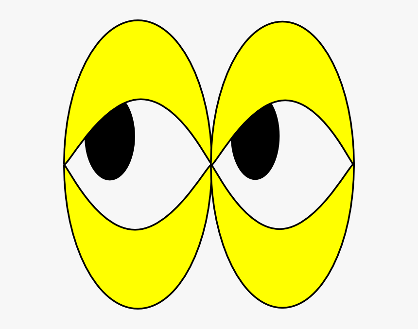 Eyes Svg Clip Arts - Yellow Eyes Clip Art, HD Png Download