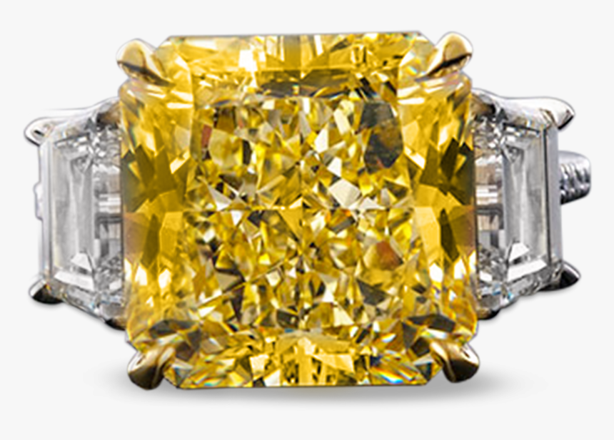 Internally Flawless Fancy Yellow Diamond Ring, - Diamond, HD Png Download