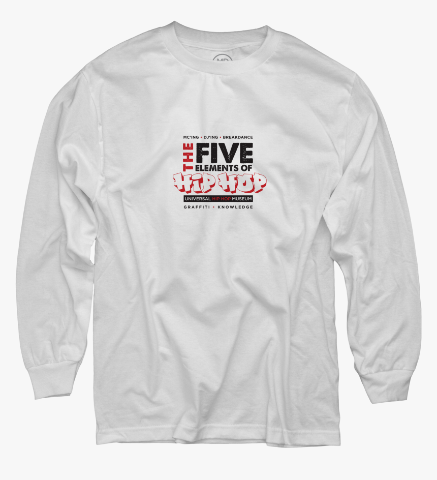 The Five Elements Of Hip Hop - Long-sleeved T-shirt, HD Png Download