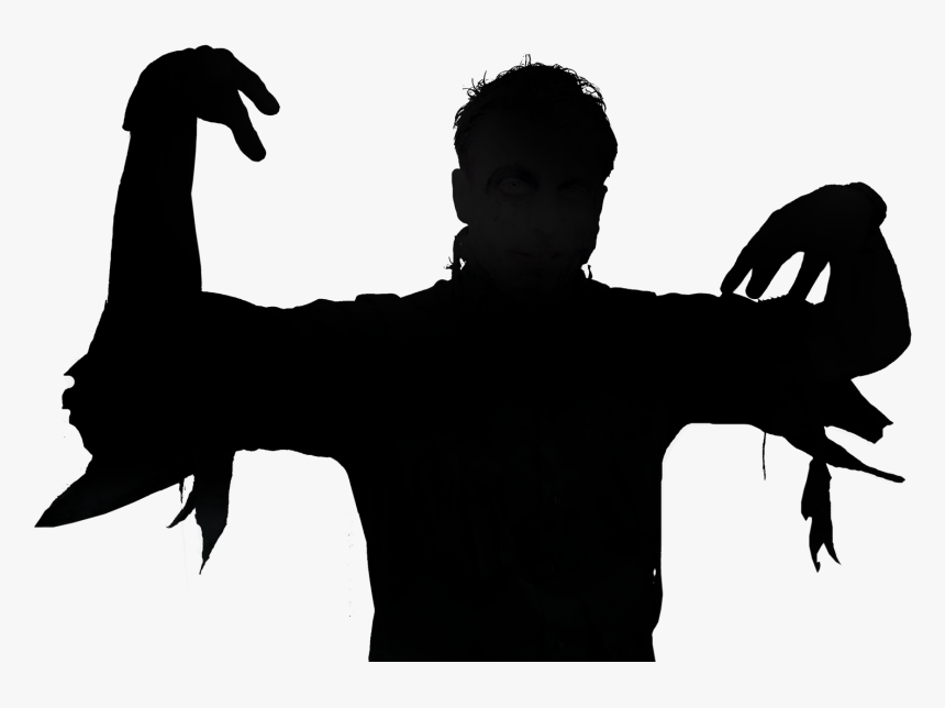 Zombie Silhouette Png - Transparent Zombie Silhouette Png, Png Download