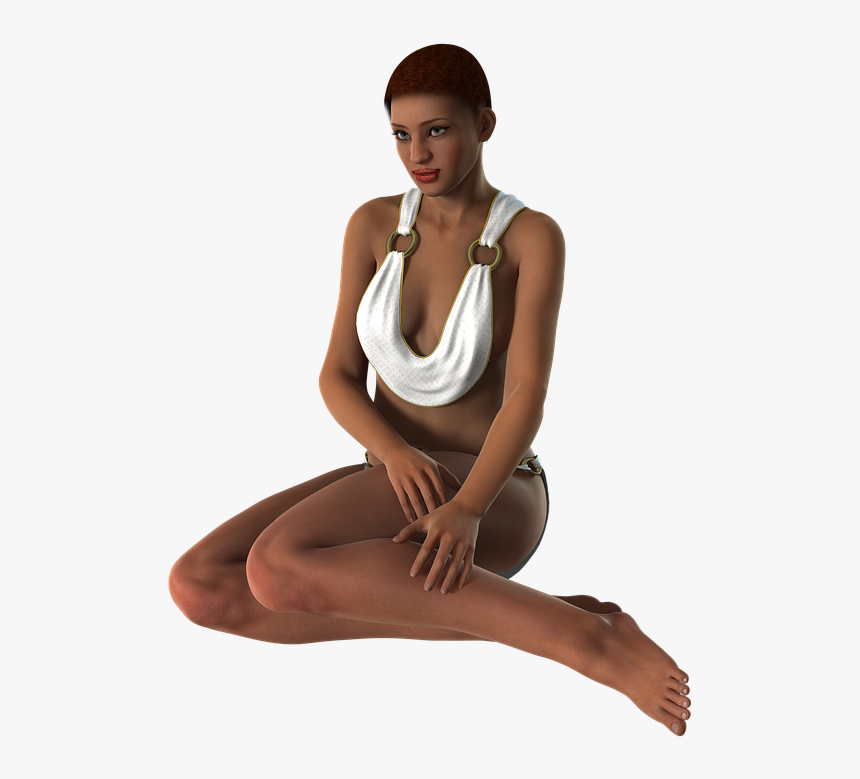 Sitting Woman, HD Png Download