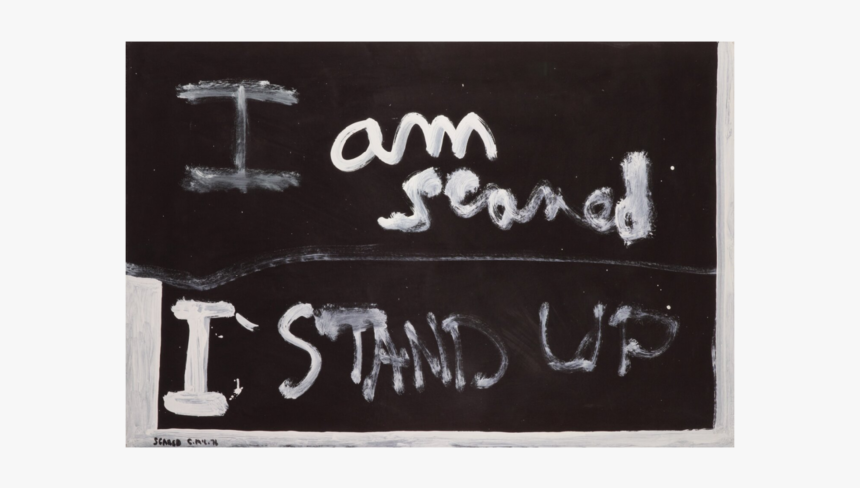 Scared, 1976, Auckland, By Colin Mccahon - Colin Mccahon Font, HD Png Download