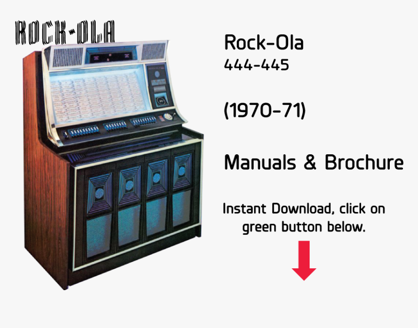 1973 Rock Ola Jukebox, HD Png Download