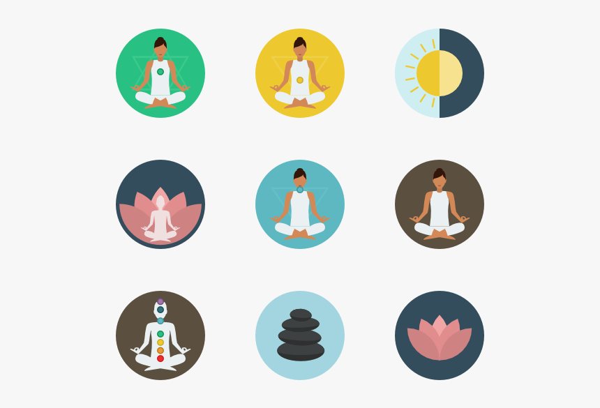 Meditation Png File - Yoga Icon, Transparent Png