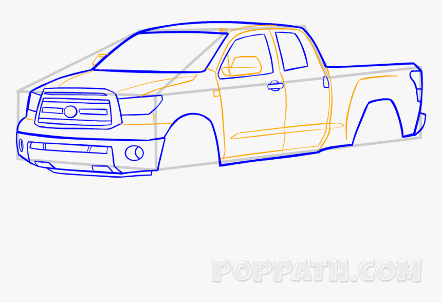 Pick Truck Drawing At Getdrawings Com Free - Pickup Truck, HD Png Download