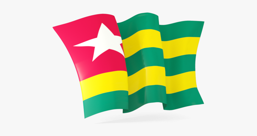 Togo Flag Waving Png, Transparent Png
