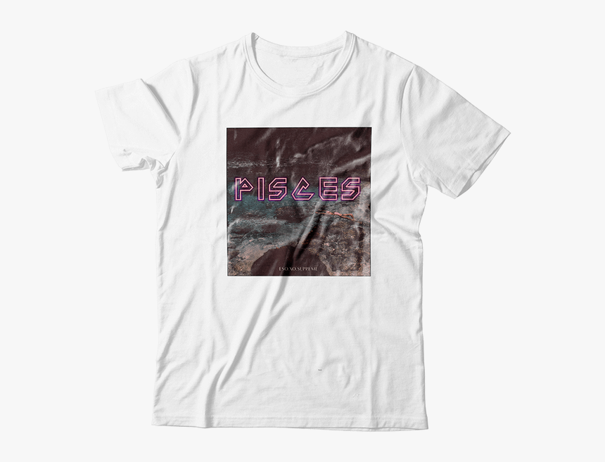 Pisces Cover Tee - Canvas White Shirt Back, HD Png Download