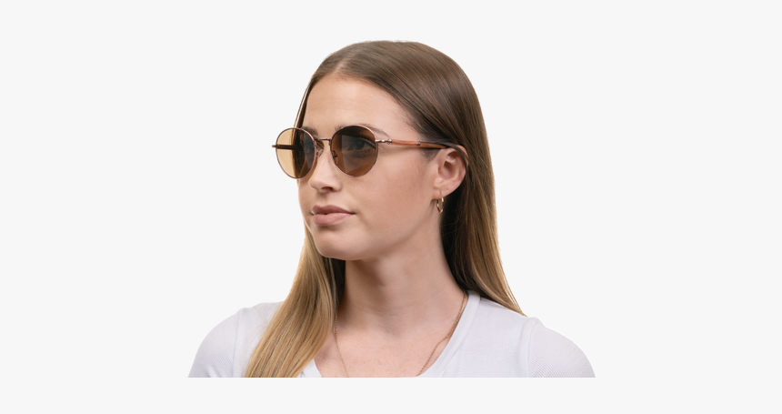 Padauk & Rose Gold Titanium Sunglasses By Jord - Girl, HD Png Download