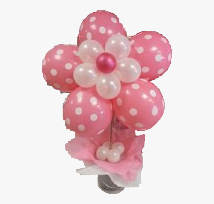 #pink #white #balloons #bouquet #flower #freetoedit - Decoracion Con Bombas Rosadas, HD Png Download