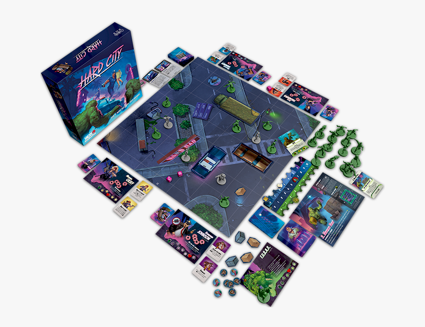 Hard City Overview - Board Game, HD Png Download