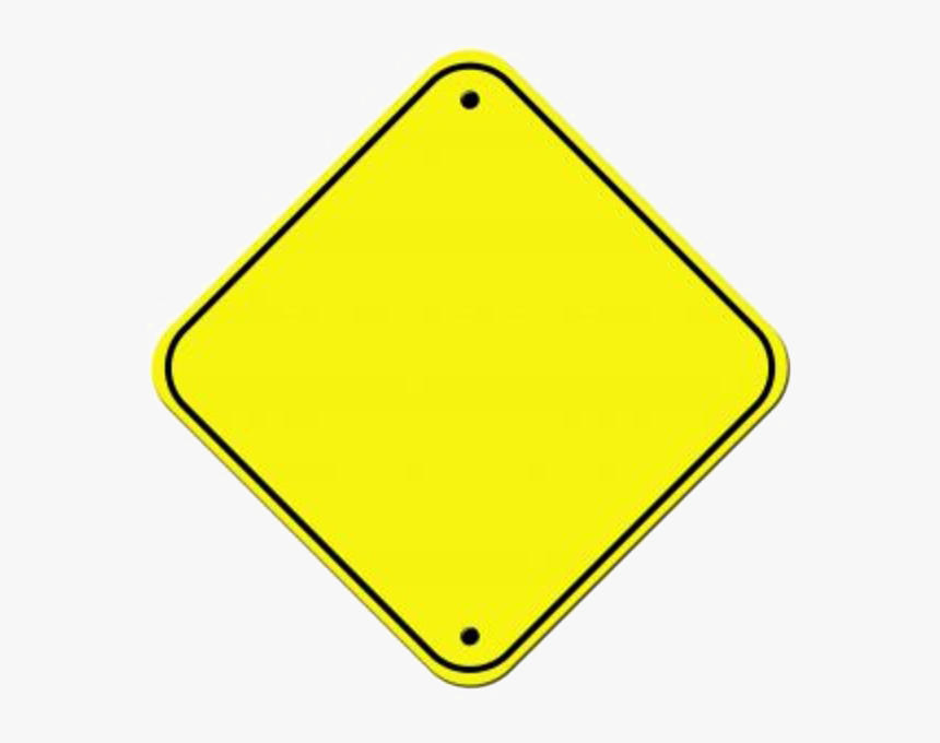 Blank Construction Sign Png - Traffic Sign, Transparent Png