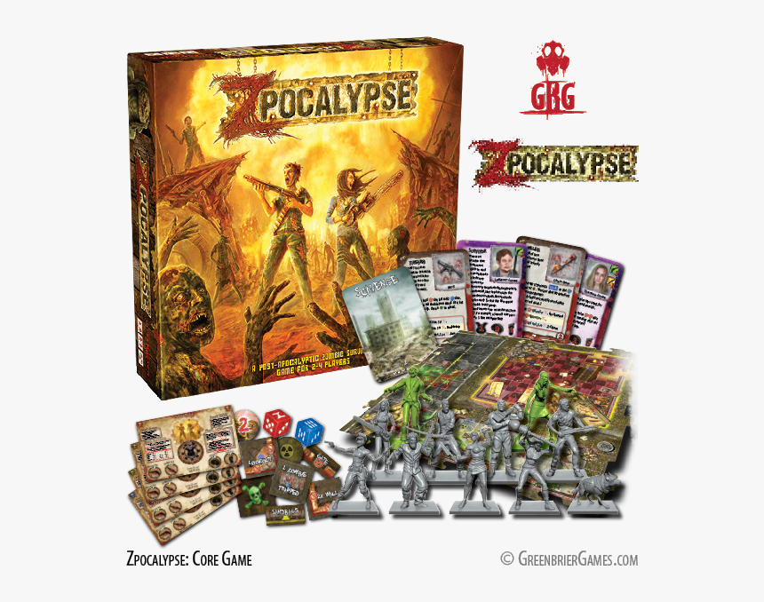 Gbg Zpocalypse Core Game - Zombie Apocalypse Board Game, HD Png Download