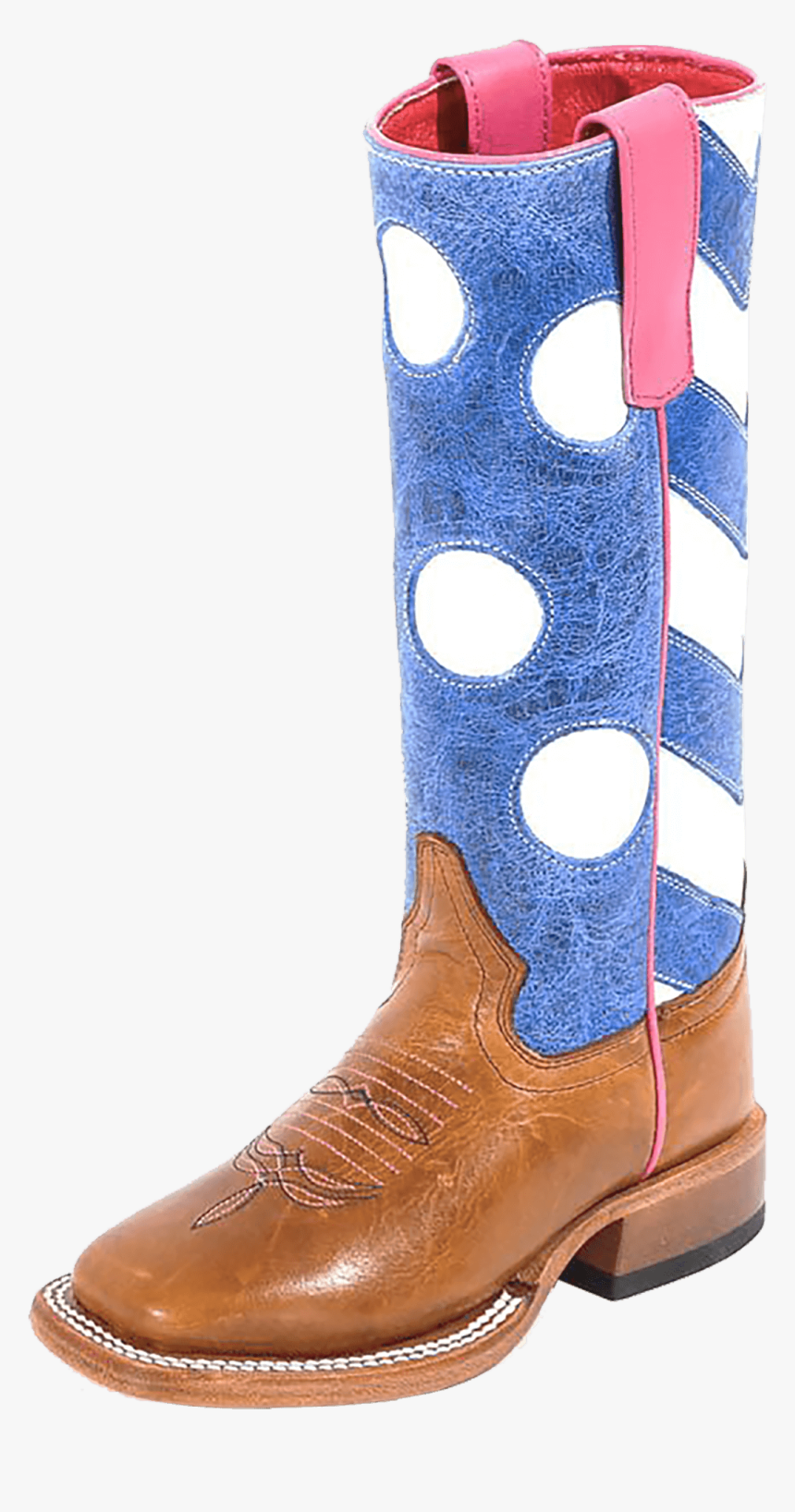 Girl S Macie Bean polka Dots & Stripes Square Toe Boot - - Work Boots, HD Png Download