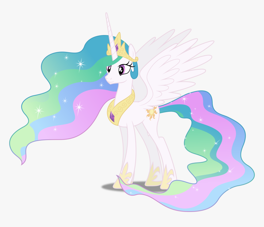 Sparkle Trail Png - Happy Princess Celestia Vector, Transparent Png
