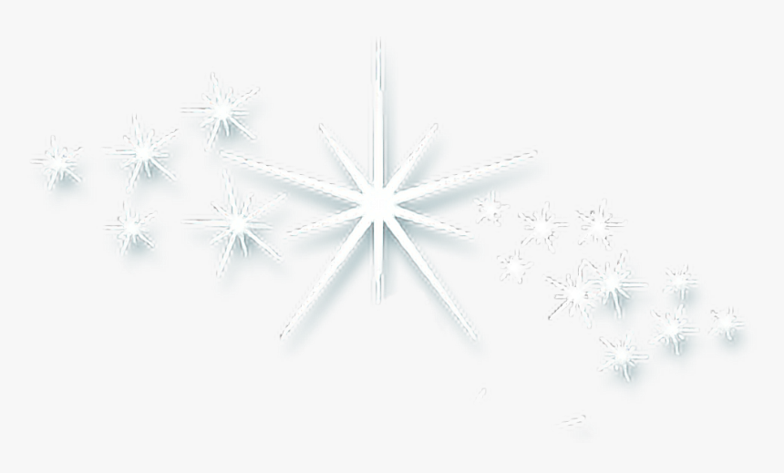 white star sparkle glitter shine spark decor Symmetry, HD Png