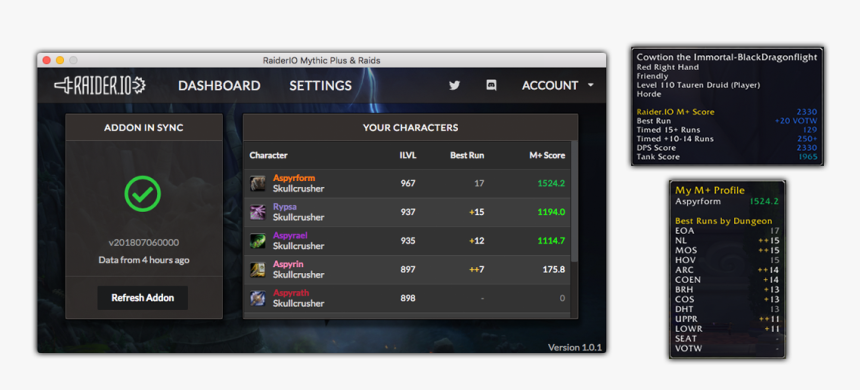 Raider Io Colors, HD Png Download