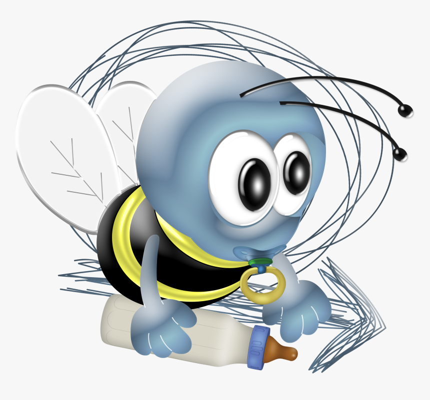 Transparent Bumble Bee Clipart - Cartoon, HD Png Download