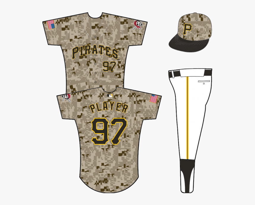 Pirates Camo Uniform - Cleveland Indians Home Uniforms, HD Png Download