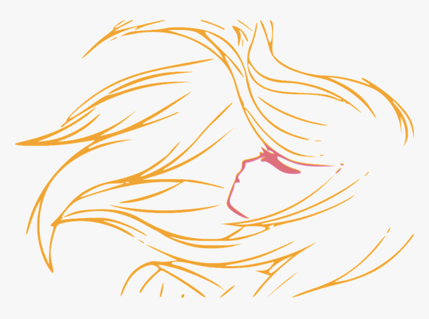 Desenho Cabelo Loiro Png, Transparent Png