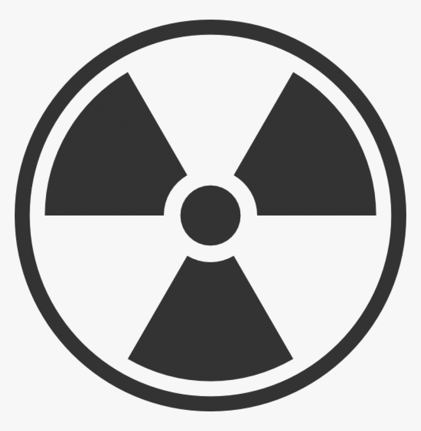 Black And White Radiation Symbol Png Image - Radiation Symbol Black And White, Transparent Png
