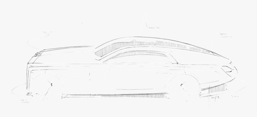 2017 Rolls Royce Bespoke Sweptail 1 - Rolls Royce Sweptail Sketch, HD Png Download