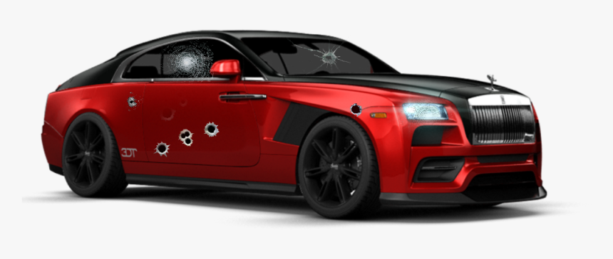 Car Bulletholes Glass Guns Dk925designs - Red Bentley Psd, HD Png Download