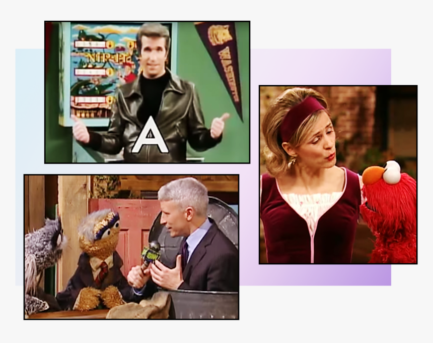 Anderson Cooper Henry Winkler And Amy Sedaris, HD Png Download
