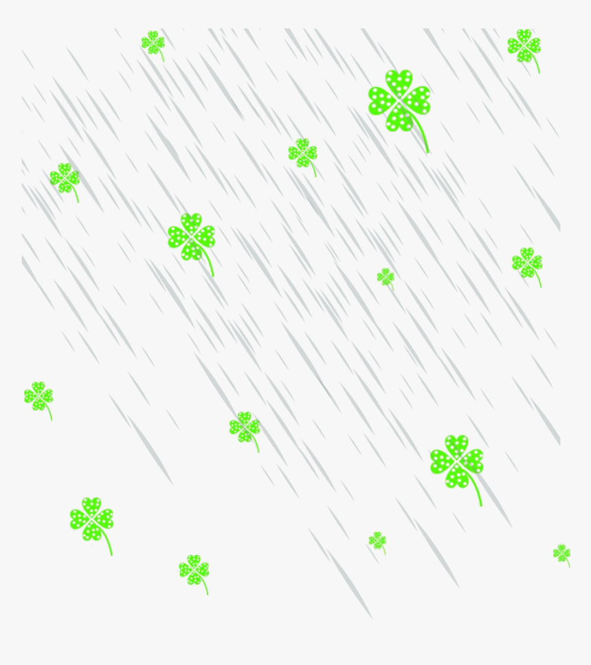#mq #fourclower #green #rain #floating #falling #weather, HD Png Download