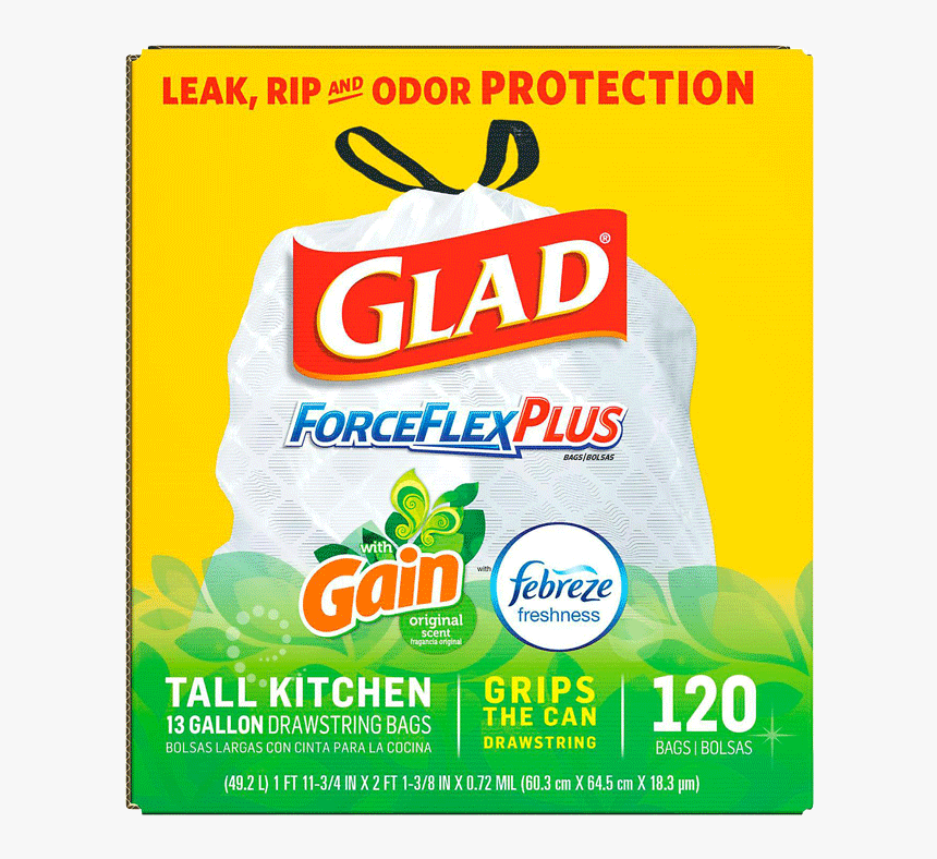 Glad Trash Bags, HD Png Download