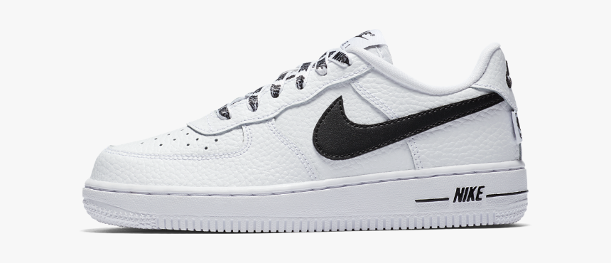 Nike Air Force 1 Lv8 Nba Kids White, HD Png Download
