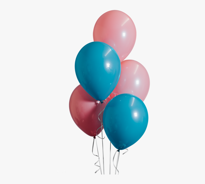 Pink And Blue Balloons Png, Transparent Png