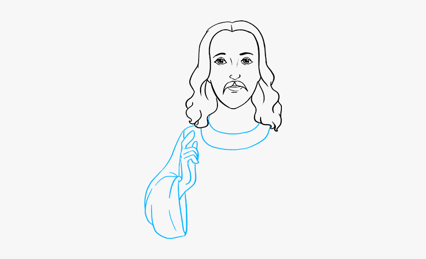 How To Draw Jesus - Draw Jesus, HD Png Download