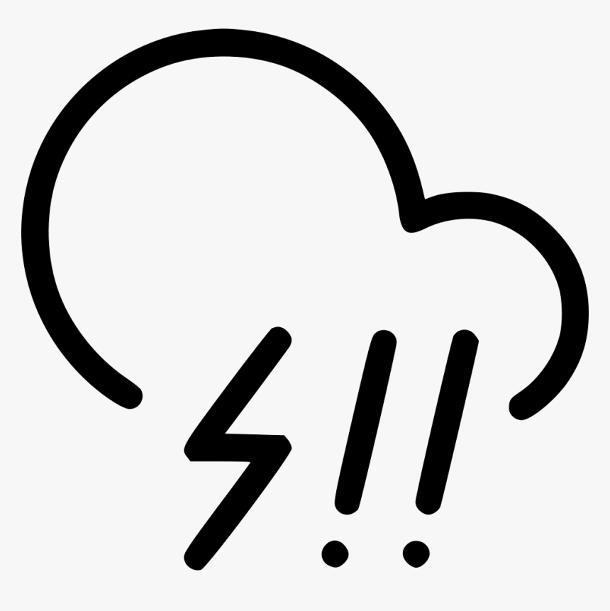 Hail Storm Cloud Lightning Rain, HD Png Download