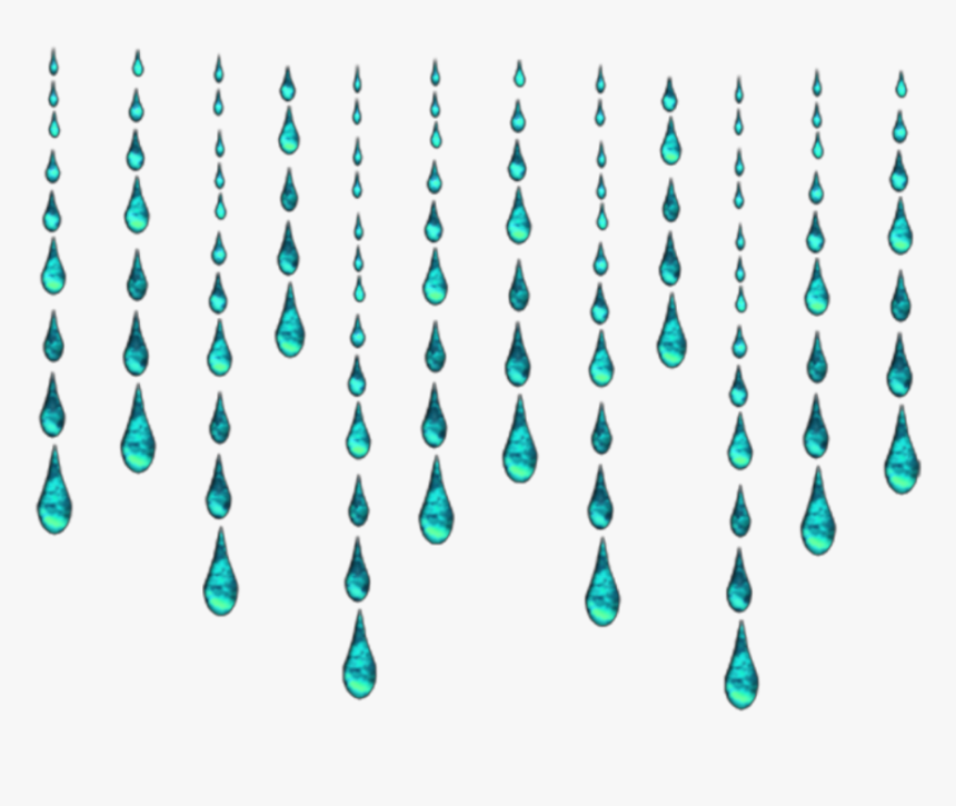 #raindrops #rain #border #edge #drops #tears #water - Transparent Rain Border, HD Png Download
