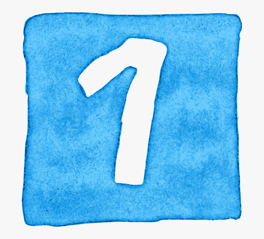 Watercolor Numbers In Square 6 - Towel, HD Png Download