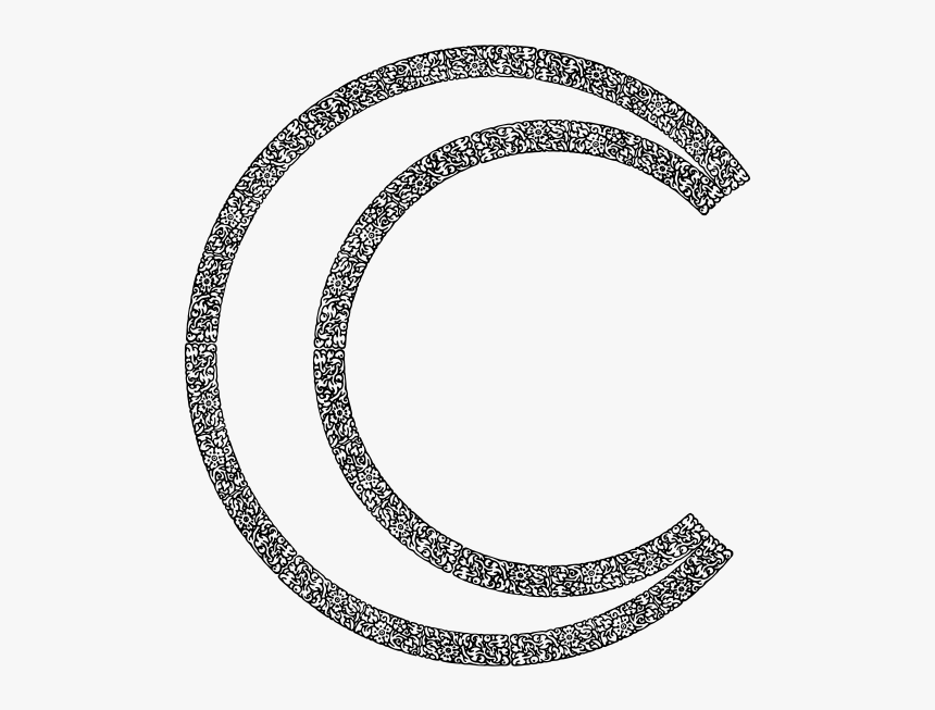 Flourish Crescent Moon - Portable Network Graphics, HD Png Download