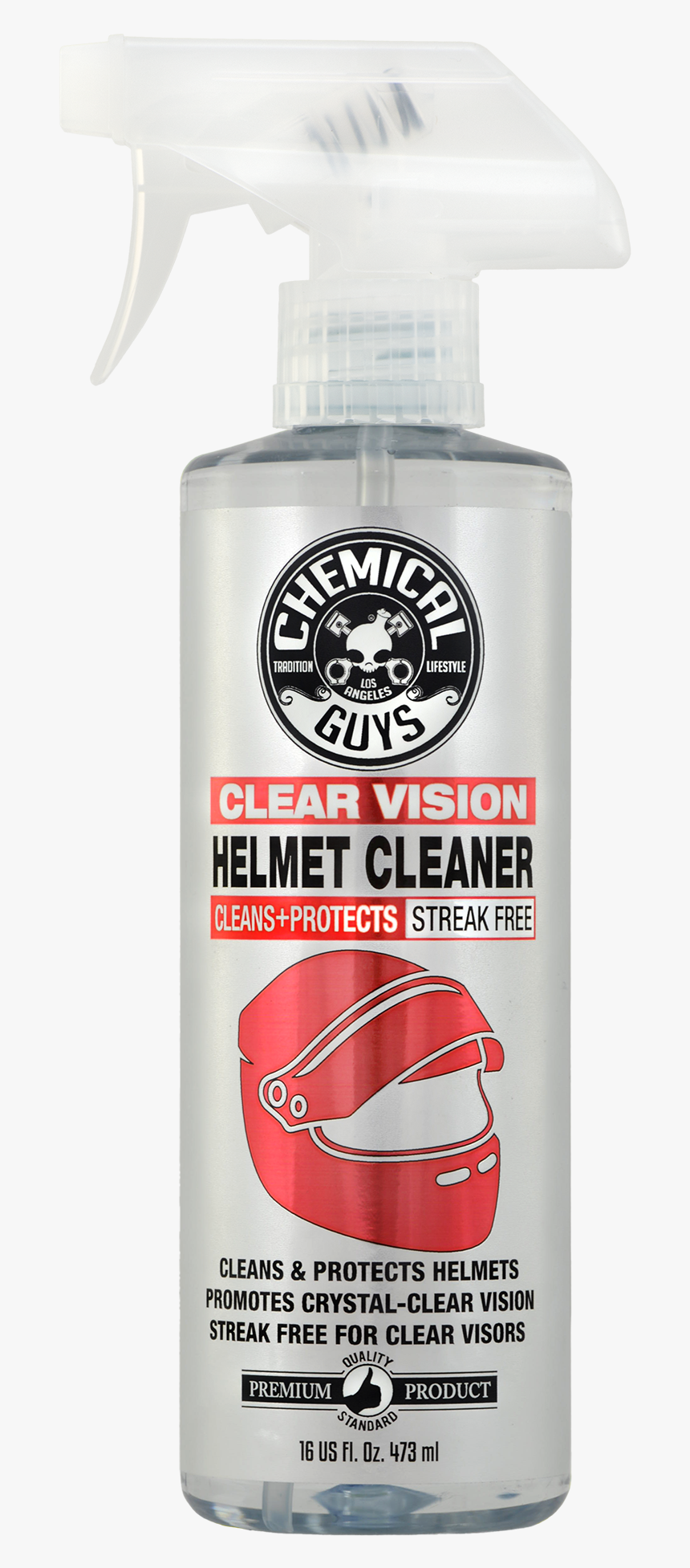 Clear Vision Streak Free Helmet Cleaner &amp - Chemical Guys Helmet Cleaner, HD Png Download