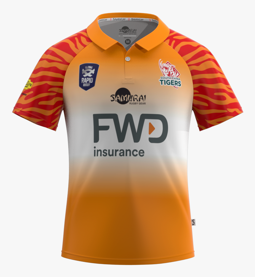 South China Tigers 2019 Men S Home Replica Jersey Thumbnail - China Rugby T Shirt, HD Png Download
