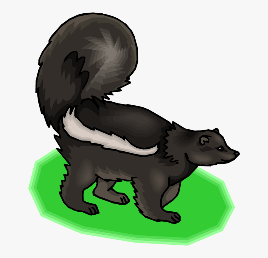 Skunk Belt Buckle Clip Art - Skunk Clipart, HD Png Download