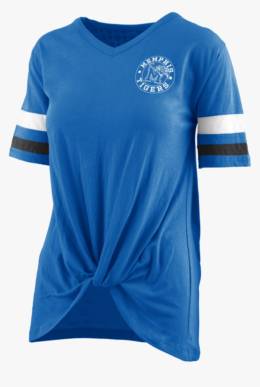 Memphis Tigers Women S Kate Short Sleeve V-neck Tee - Active Shirt, HD Png Download